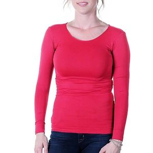 Tees by Tina 3/4 Ruched Scoop Neck Top 510RSQ main image 0